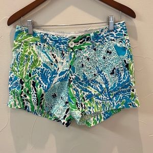 Lilly Pulitzer shorts size 2 the Callahan